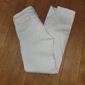 Holliste white skinny jeans